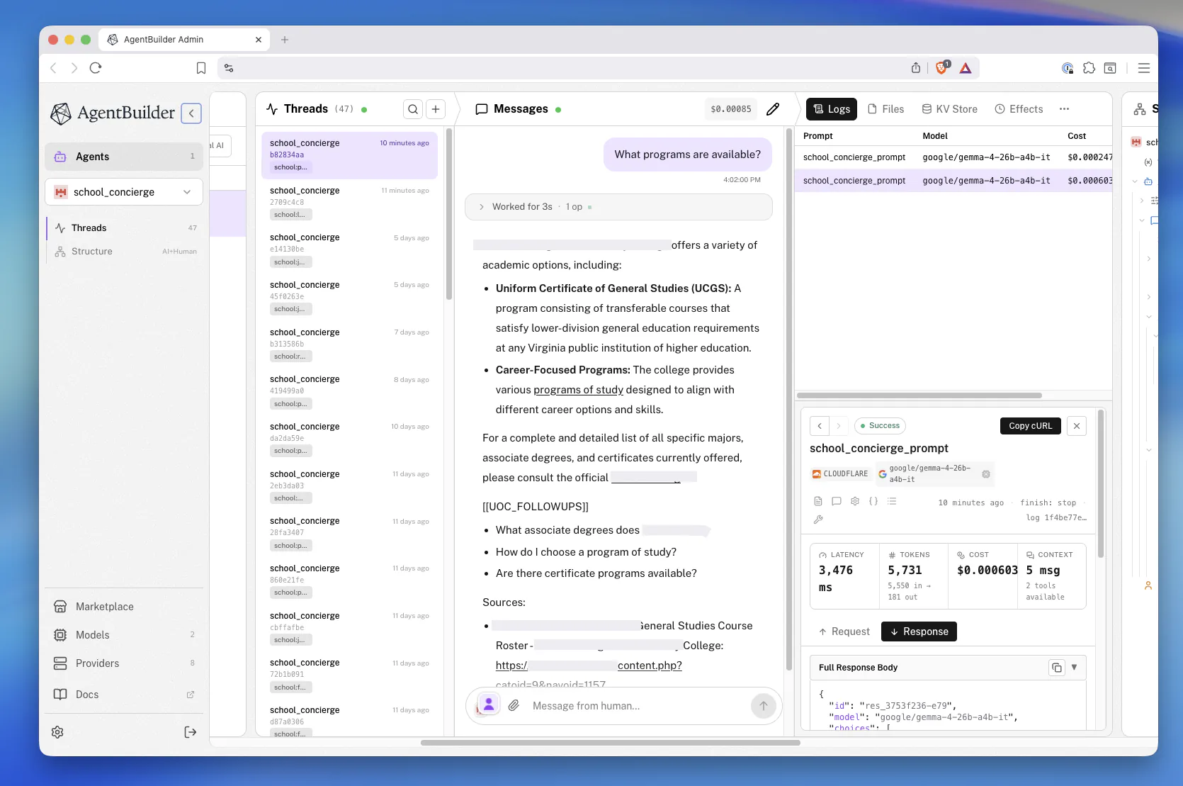 Custom comprehensive agent-management software used by Braid