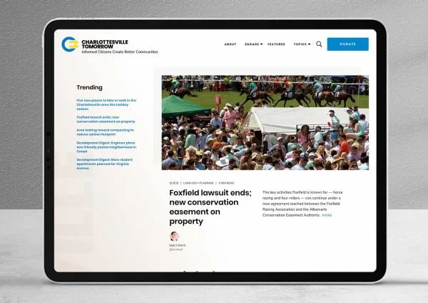 Braid has had the privilege to provide web design & web development services to many Charlottesville clients over the years.